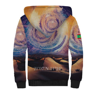 Mauritania Eyes of the SaharaSherpa Hoodie - African Pride