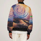 Mauritania Eyes of the SaharaSleeve Zip Bomber Jacket - African Pride