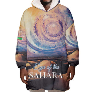 Mauritania Eyes of the SaharaWearable Blanket Hoodie - African Pride