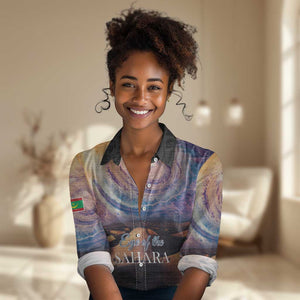 Mauritania Eyes of the SaharaWomen Casual Shirt - African Pride