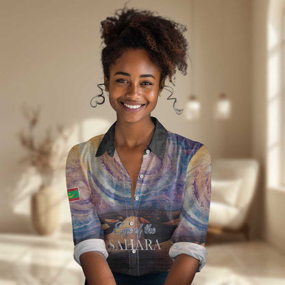 Mauritania Eyes of the SaharaWomen Casual Shirt - African Pride