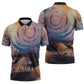 Mauritania Richat Structure Zipper Polo Shirt Eyes of the Sahara