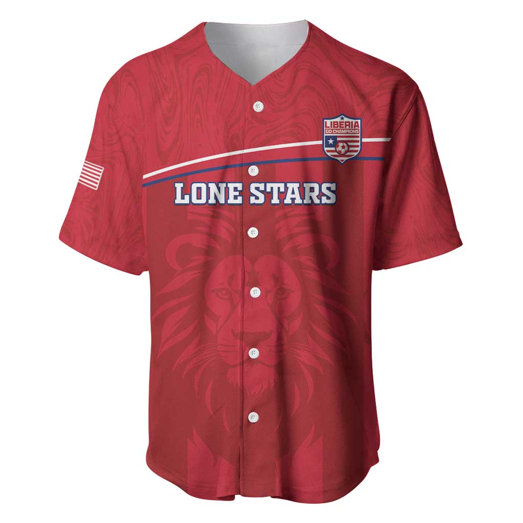 Custom Liberia Baseball Jersey Football Lion Mascot - Red