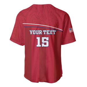 Custom Liberia Baseball Jersey Football Lion Mascot - Red