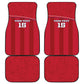 Custom Liberia Car Mats Football Lion Mascot - Red
