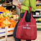 Custom Liberia Grocery Bag Football Lion Mascot - Red