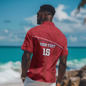 Custom Liberia Hawaiian Shirt Football Lion Mascot - Red