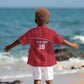 Custom Liberia Kid Hawaiian Shirt Football Lion Mascot - Red
