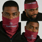 Liberia Neck Gaiter Football Lion Mascot - Red - African Pride
