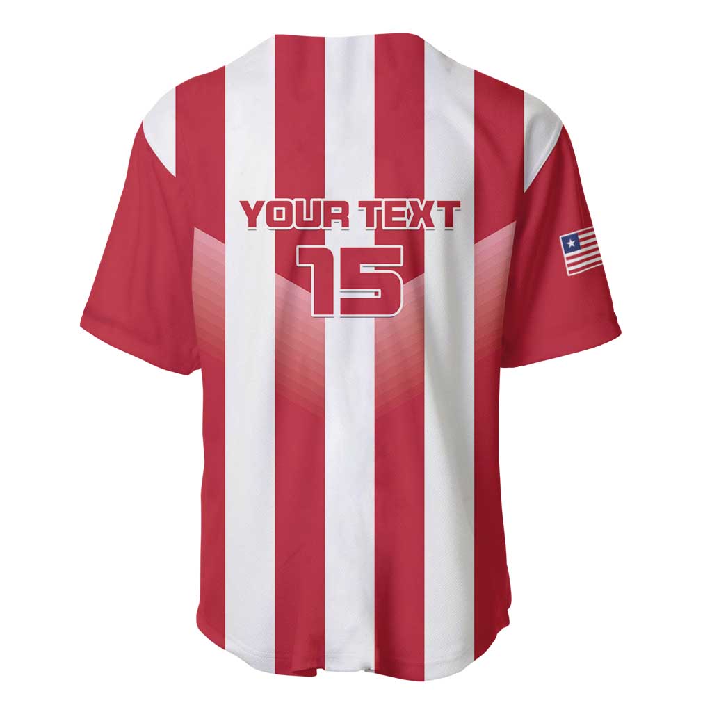 Custom Liberia Football Baseball Jersey The Lone Stars Sporty Style