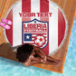 Custom Liberia Football Beach Blanket The Lone Stars Sporty Style