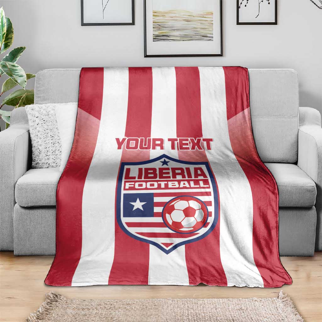 Custom Liberia Football Blanket The Lone Stars Sporty Style