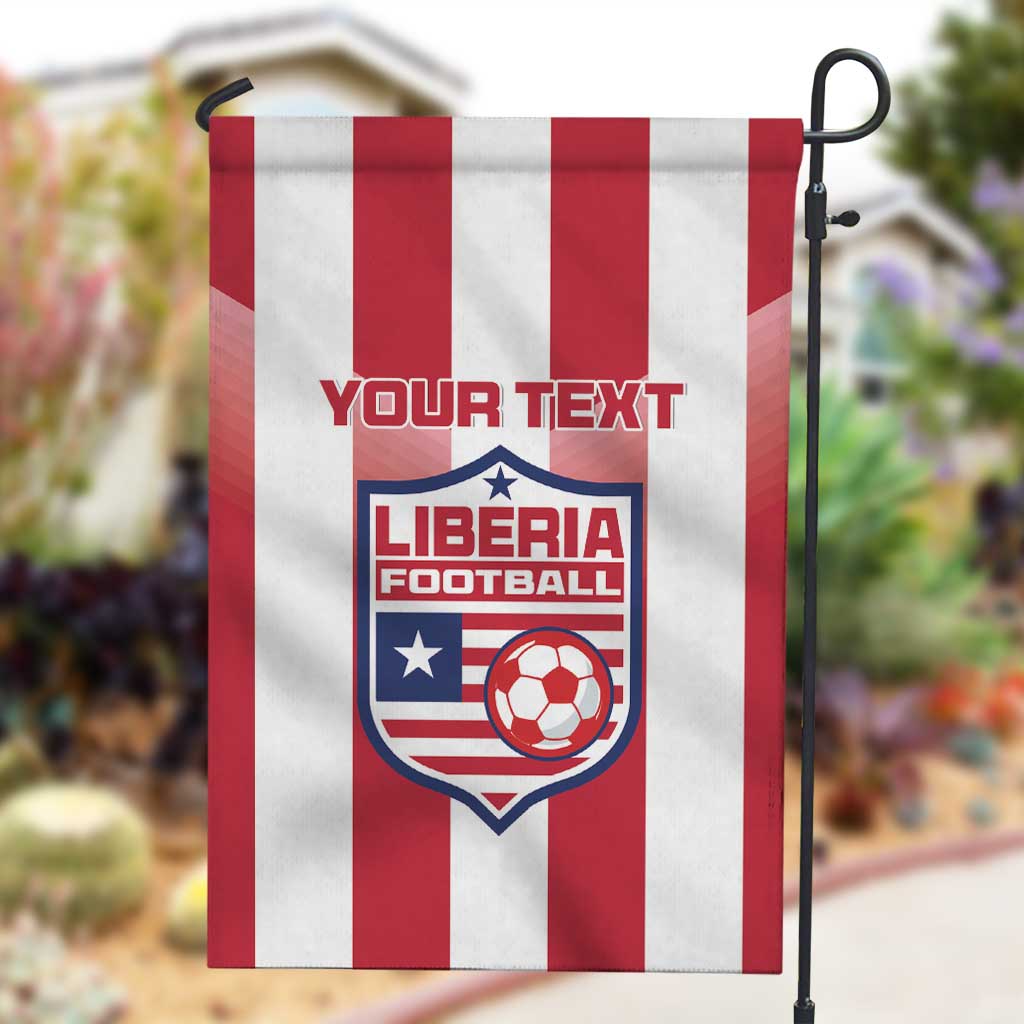 Custom Liberia Football Garden Flag The Lone Stars Sporty Style