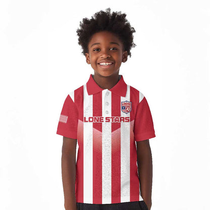 Custom Liberia Football Kid Polo Shirt The Lone Stars Sporty Style