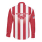 Custom Liberia Football Long Sleeve Button Shirt The Lone Stars Sporty Style