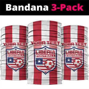 Custom Liberia Football Neck Gaiter The Lone Stars Sporty Style LT15