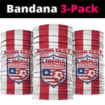 Liberia Football Neck Gaiter The Lone Stars Sporty Style - African Pride