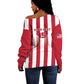 Custom Liberia Football Off Shoulder Sweater The Lone Stars Sporty Style