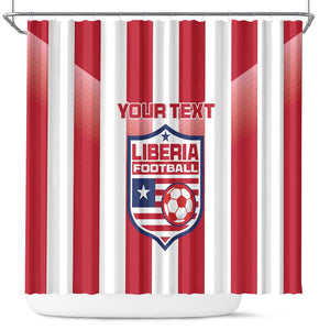 Custom Liberia Football Shower Curtain The Lone Stars Sporty Style