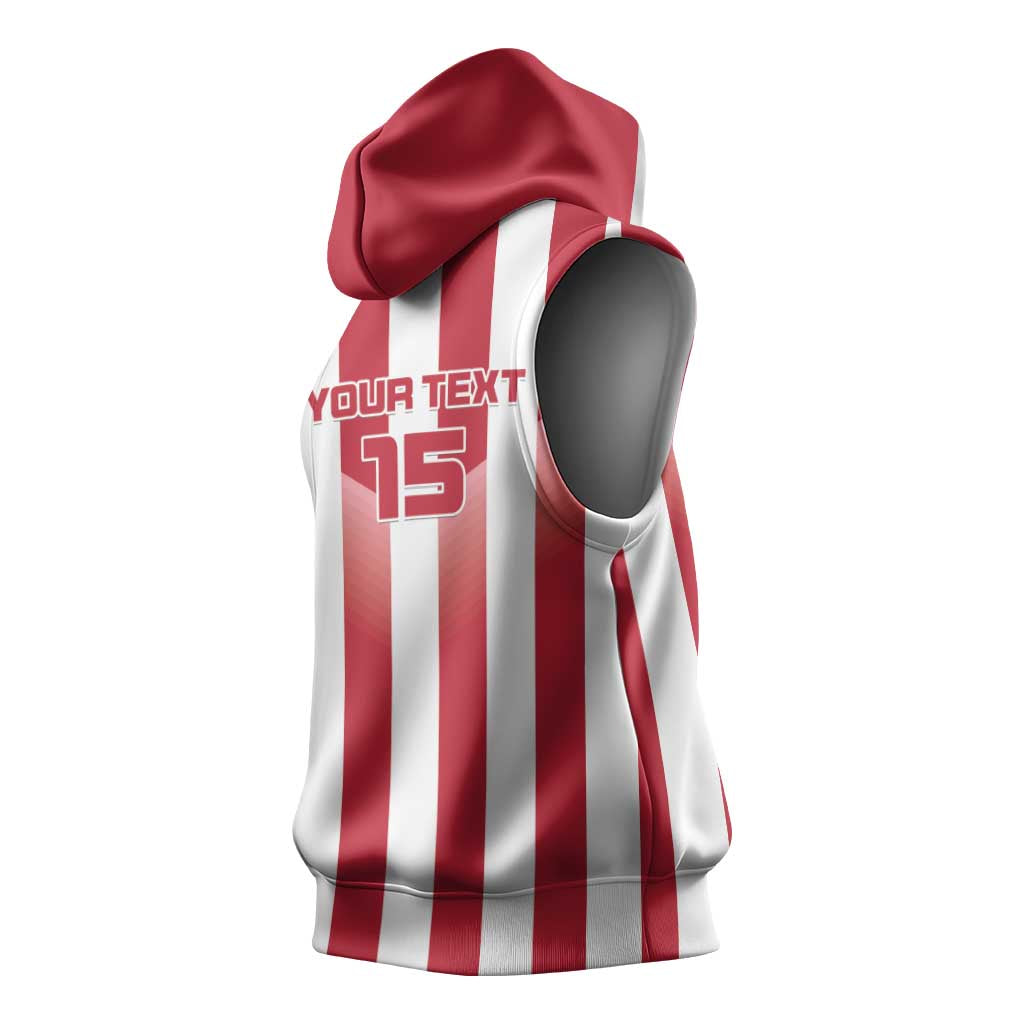 Custom Liberia Football Sleeveless Hoodie The Lone Stars Sporty Style - African Pride