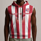 Custom Liberia Football Sleeveless Zip Hoodie The Lone Stars Sporty Style - African Pride