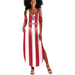 Custom Liberia Football Summer Maxi Dress The Lone Stars Sporty Style