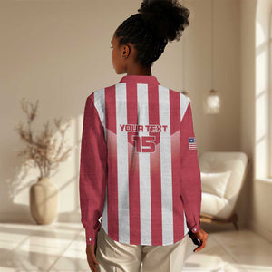 Custom Liberia Football Women Casual Shirt The Lone Stars Sporty Style LT15