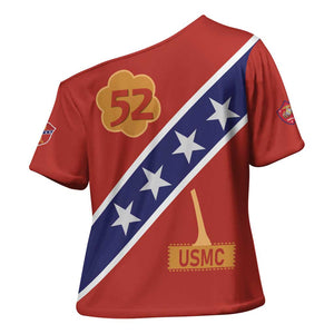 Montford Point Marines Cross Shoulder Shirt 52 USMC Tribute