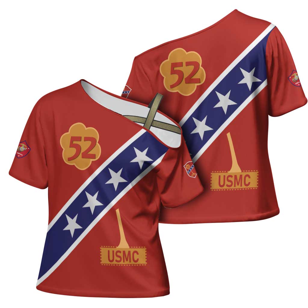 Montford Point Marines Cross Shoulder Shirt 52 USMC Tribute