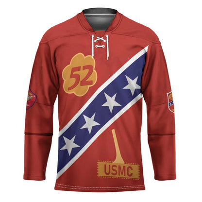 Montford Point Marines Hockey Jersey 52 USMC Tribute