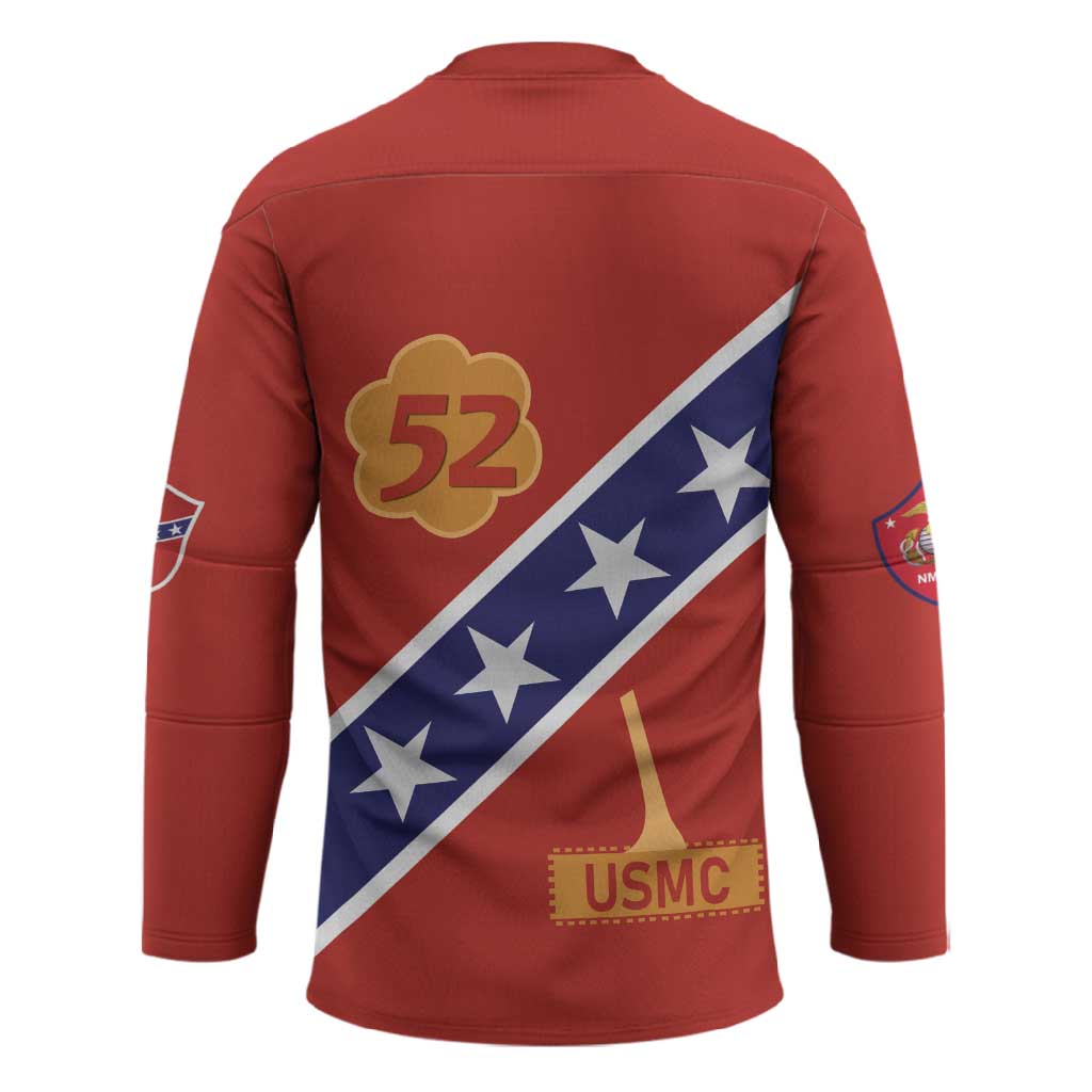 Montford Point Marines Hockey Jersey 52 USMC Tribute