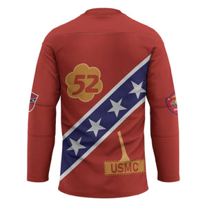 Montford Point Marines Hockey Jersey 52 USMC Tribute