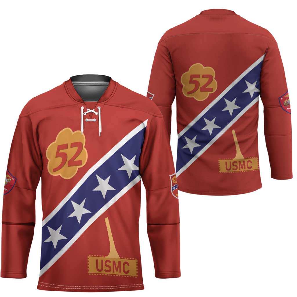 Montford Point Marines Hockey Jersey 52 USMC Tribute