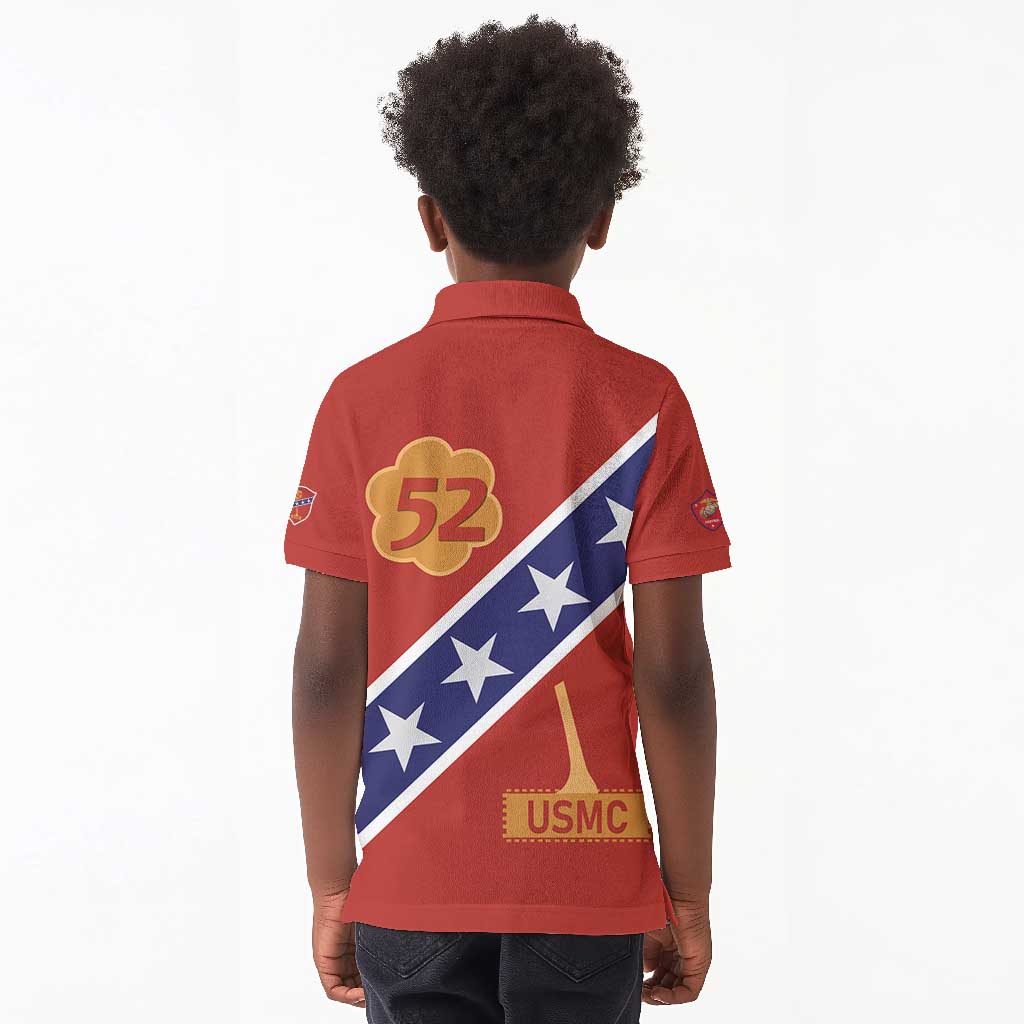 52 USMC Legacy Kid Polo Shirt Proud Montford Point Marines - African Pride