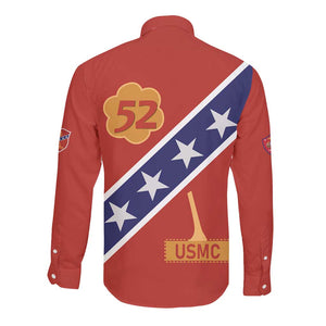 52 USMC Legacy Long Sleeve Button Shirt Proud Montford Point Marines - African Pride