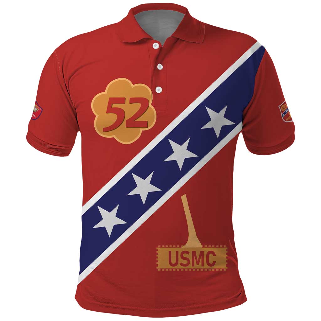 52 USMC Legacy Polo Shirt Proud Montford Point Marines - African Pride