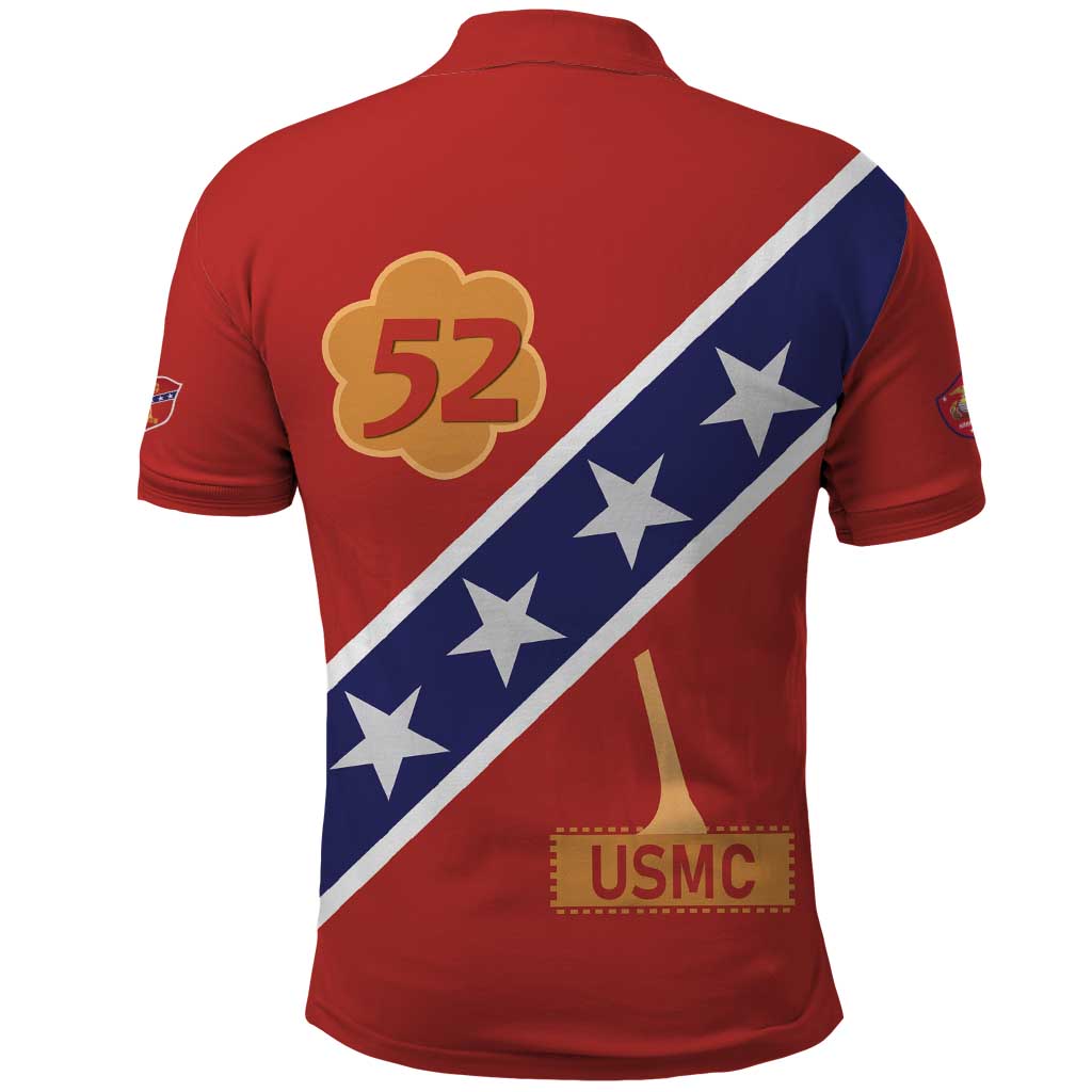 52 USMC Legacy Polo Shirt Proud Montford Point Marines - African Pride