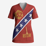 52 USMC Legacy Scrub Top Proud Montford Point Marines - African Pride