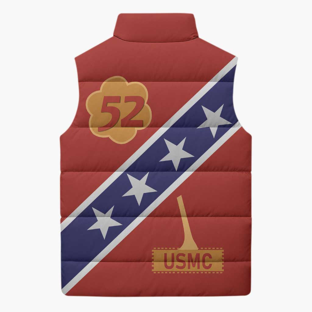 Montford Point Marines Sleeveless Puffer Jacket 52 USMC Tribute