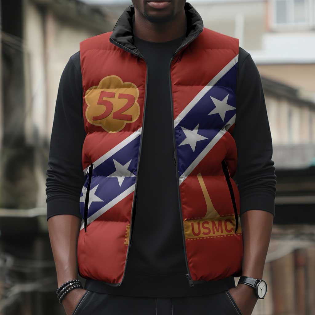 Montford Point Marines Sleeveless Puffer Jacket 52 USMC Tribute