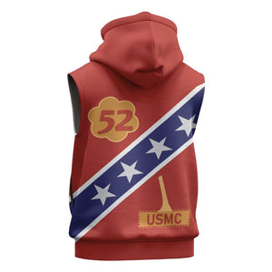 52 USMC Legacy Sleeveless Zip Hoodie Proud Montford Point Marines - African Pride