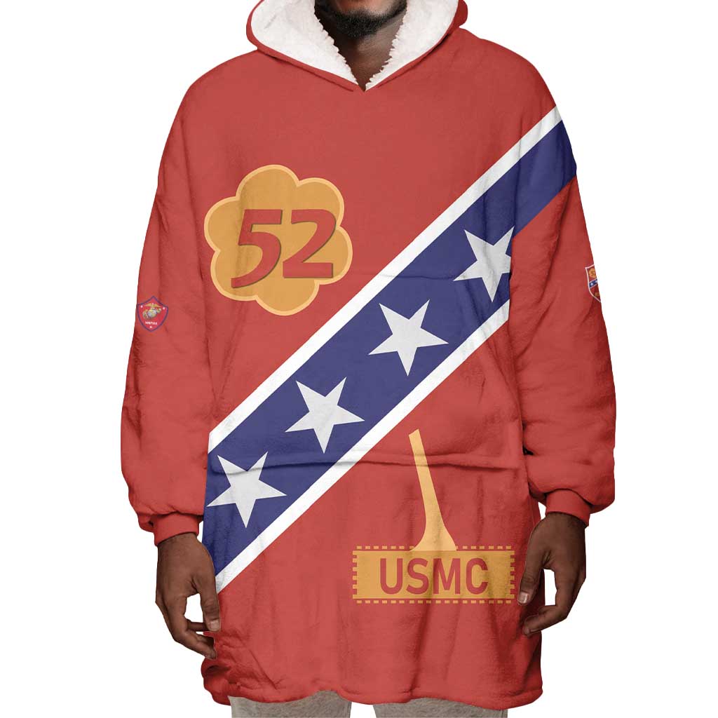 52 USMC Legacy Wearable Blanket Hoodie Proud Montford Point Marines - African Pride