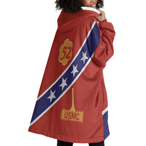 52 USMC Legacy Wearable Blanket Hoodie Proud Montford Point Marines - African Pride