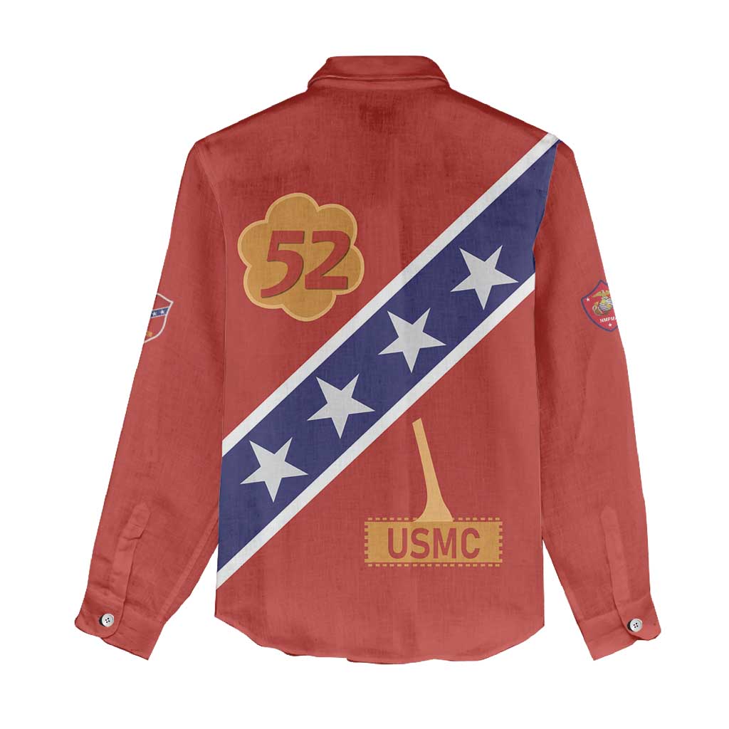 52 USMC Legacy Women Casual Shirt Proud Montford Point Marines - African Pride