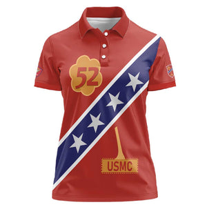 52 USMC Legacy Women Polo Shirt Proud Montford Point Marines - African Pride