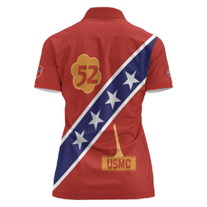 52 USMC Legacy Women Polo Shirt Proud Montford Point Marines - African Pride