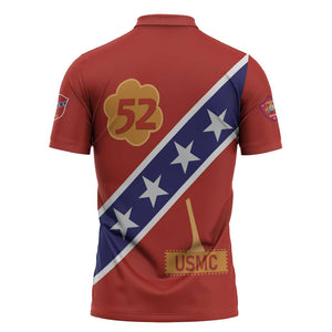 Montford Point Marines Zipper Polo Shirt 52 USMC Tribute
