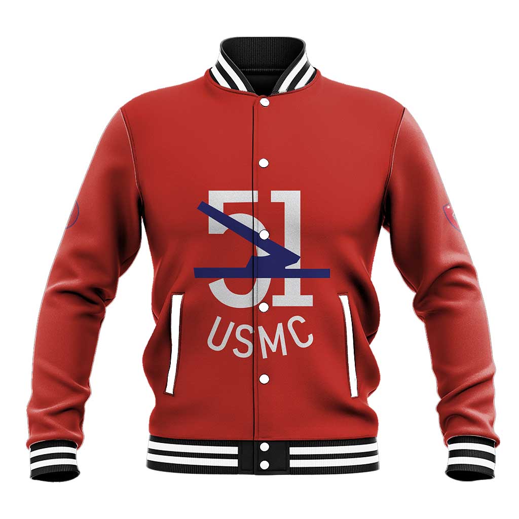 51 USMC Legacy Baseball Jacket Proud Montford Point Marines - African Pride