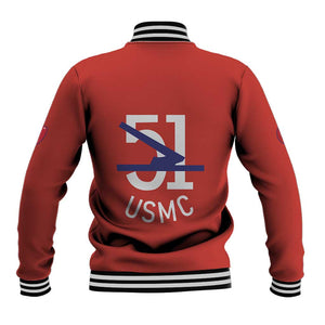 51 USMC Legacy Baseball Jacket Proud Montford Point Marines - African Pride