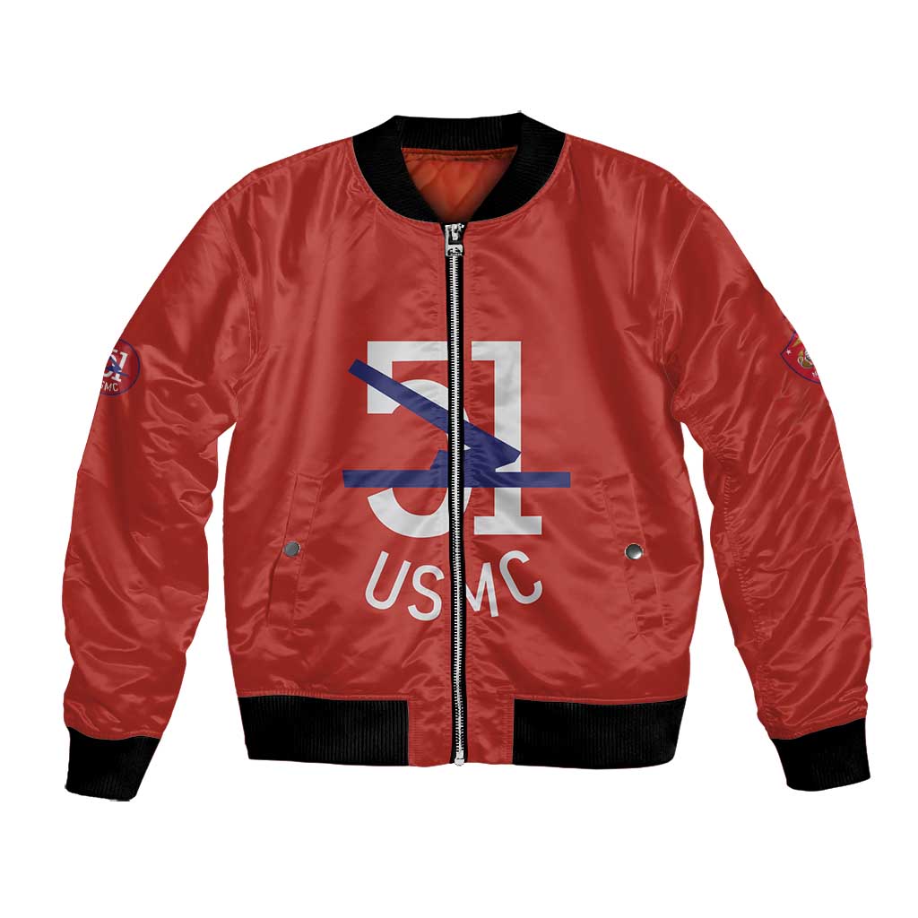 51 USMC Legacy Bomber Jacket Proud Montford Point Marines - African Pride